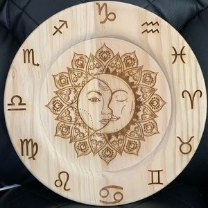 Homemade Laser Engraved wooden plate
